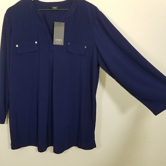 NWT Jones New York Top Blouse Stretch Size XXL - Picture 2 of 5